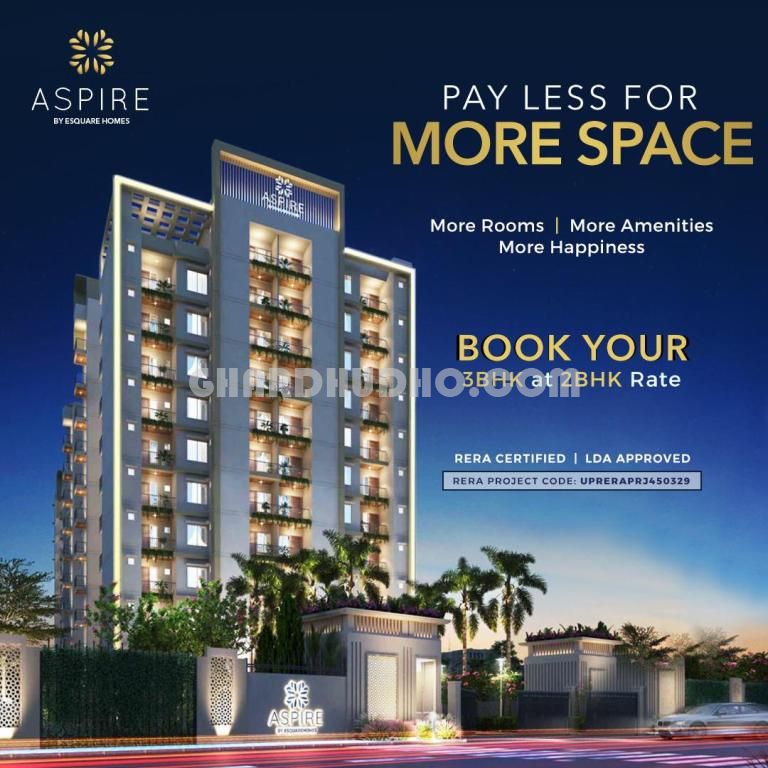 The Aspire : RERA & LDA Approved Affordable 3 BHK Flats In Gomti Nagar